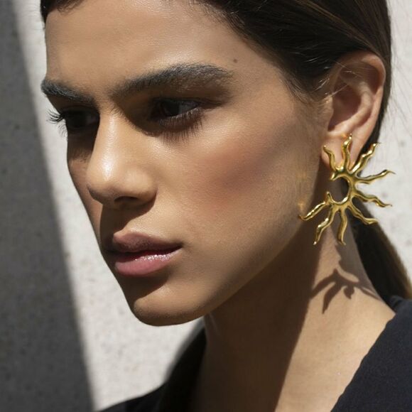 New! Anthro LYNYER Sunshine Earrings - Picture 9 of 10